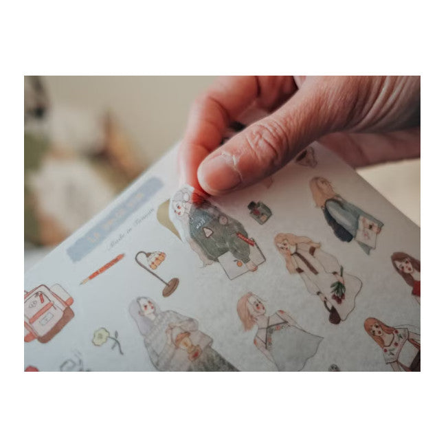 La Dolce Vita Japanese Paper Sticker Cut Type A5 Size