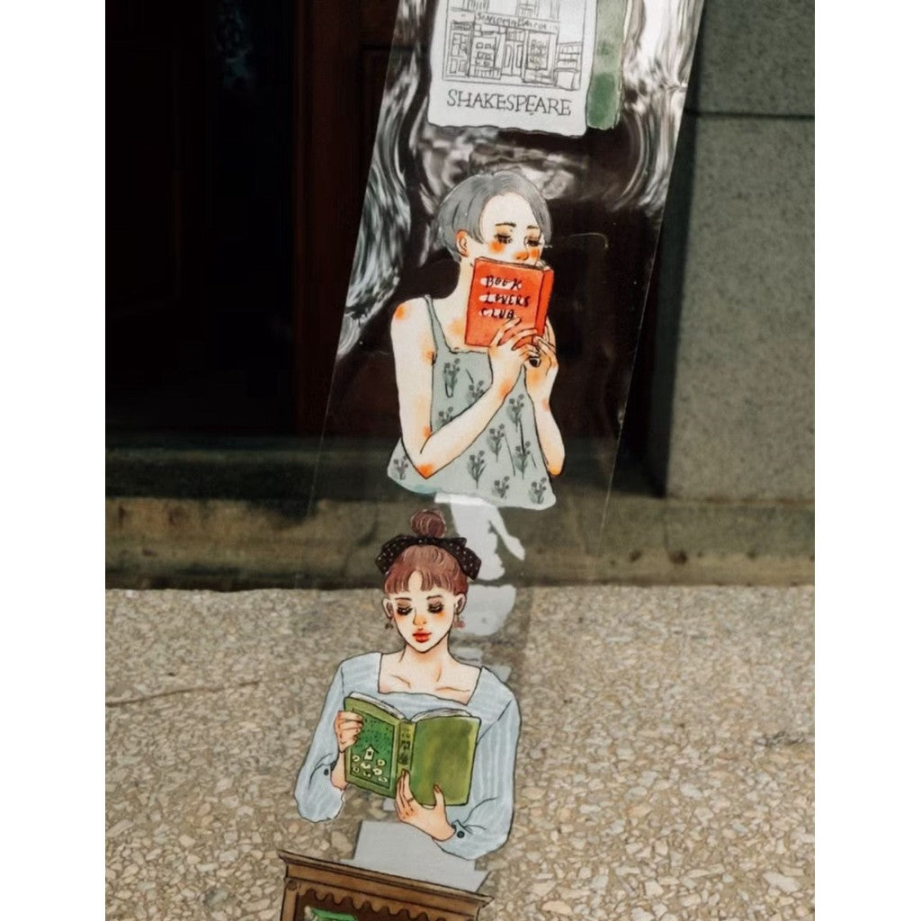 La Dolce VIta Find Me at the Bookstore Woman PET Tape Roll