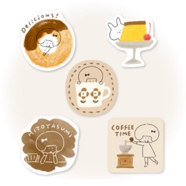 Mizutama Furukawashiko Kokoro Moyou Flake Sticker