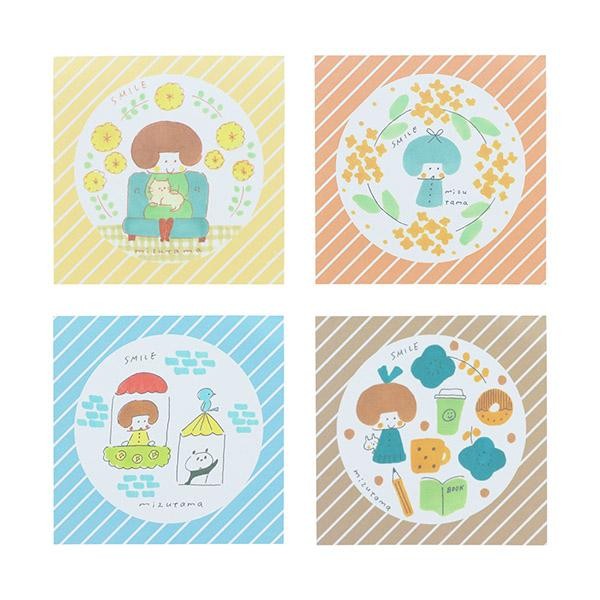 Sunstar Mizutama Memo Pad Square Memo with Window