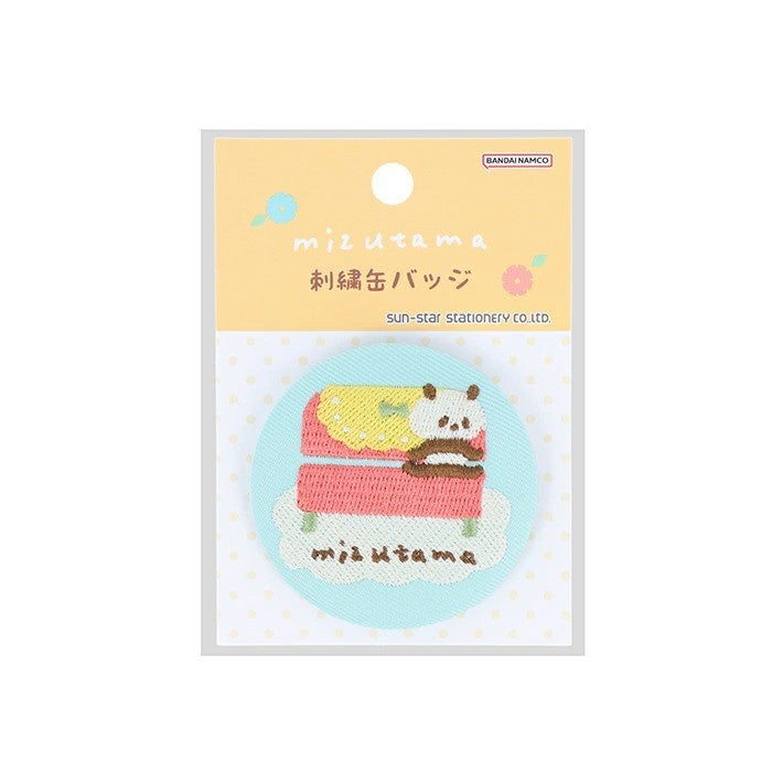 Suntar Mizutama Embroidered Can Badge