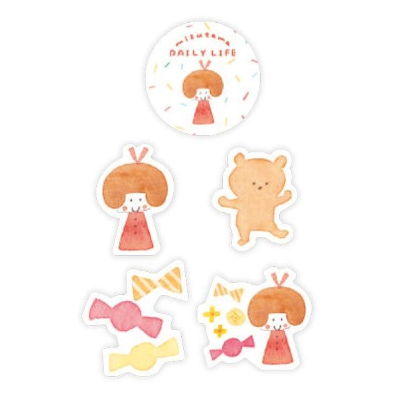 Mizutama Furukawa Daily Life Washi Flake Sticker