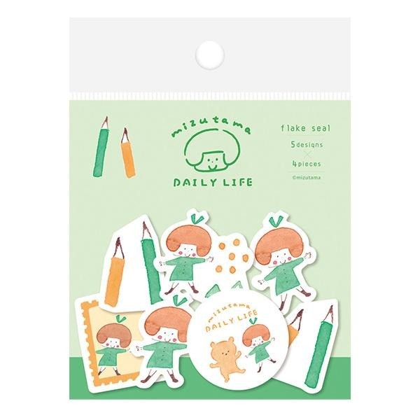 Mizutama Furukawa Daily Life Washi Flake Sticker