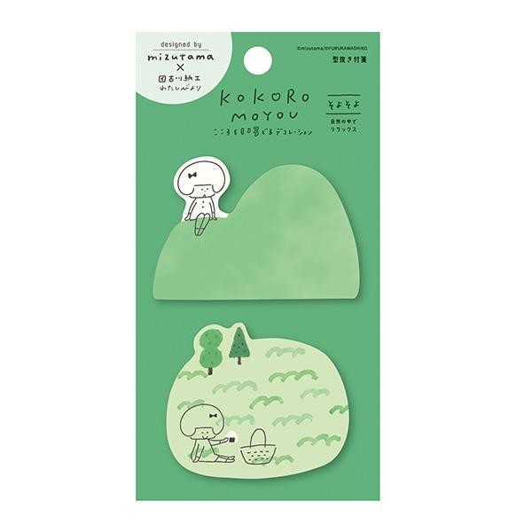 Furukawa Mizutama Kokoromoyou Die Cut Paper Sticky Notes