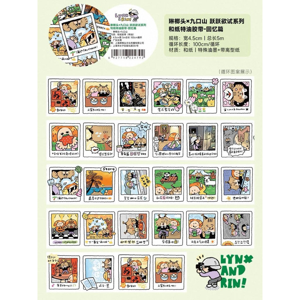 Rin! Studio Washi Sampler For Decoration / Loops