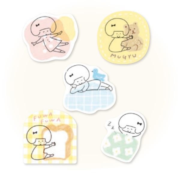 Mizutama Furukawashiko Kokoro Moyou Flake Sticker