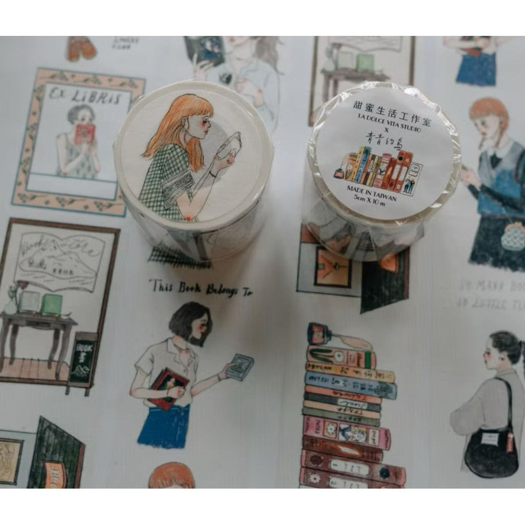 La Dolce Vita Life in a bookstore Washi Sampler 90cm