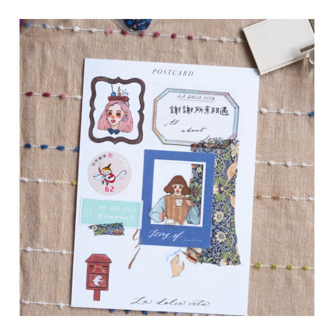 La Dolce Vita Paper and Transparent Sticker set of two - Handbook Time