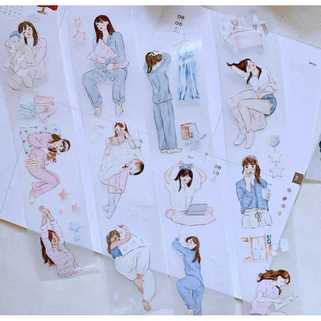 KAT KREATES Kiss Cut PET Sampler 100cm for Decoration