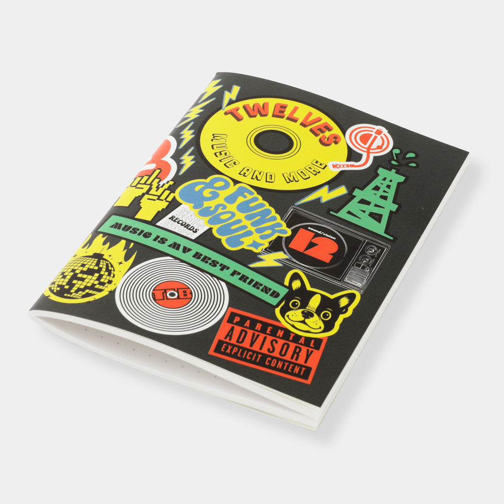 Travelers Notebook Passport Refill TWELVES RECORD - Sticker Pattern