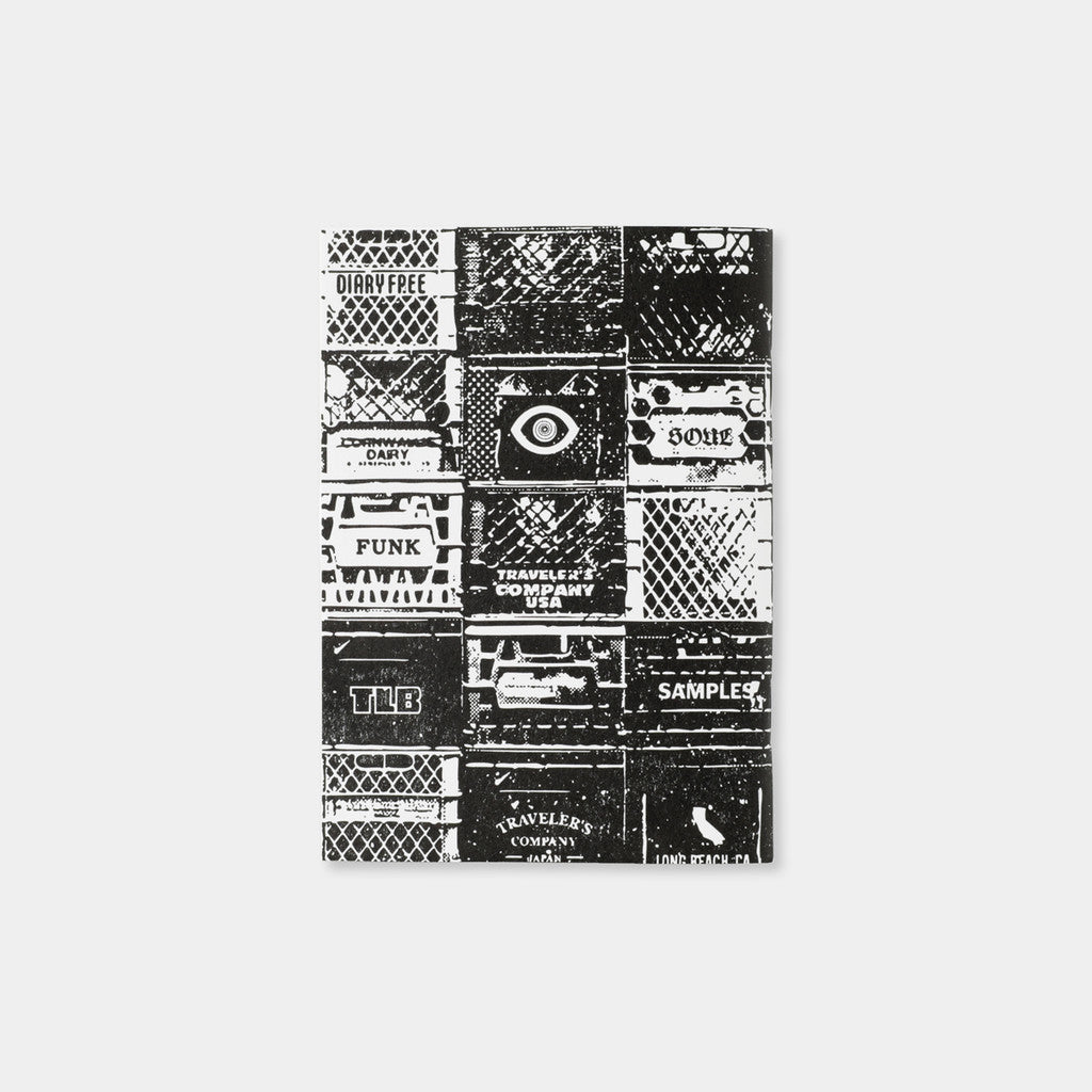 Travelers Notebook Passport Refill TWELVES RECORD - Crate Pattern