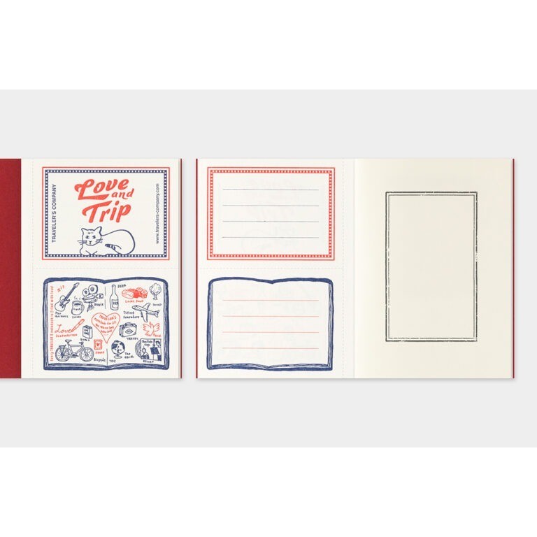 Travelers Notebook Factory Love And Trip Red Limited Edition