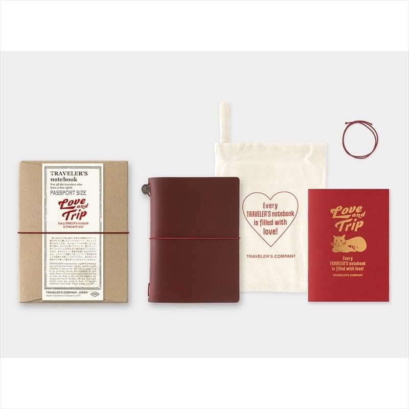 Travelers Notebook Factory Love And Trip Red Limited Edition