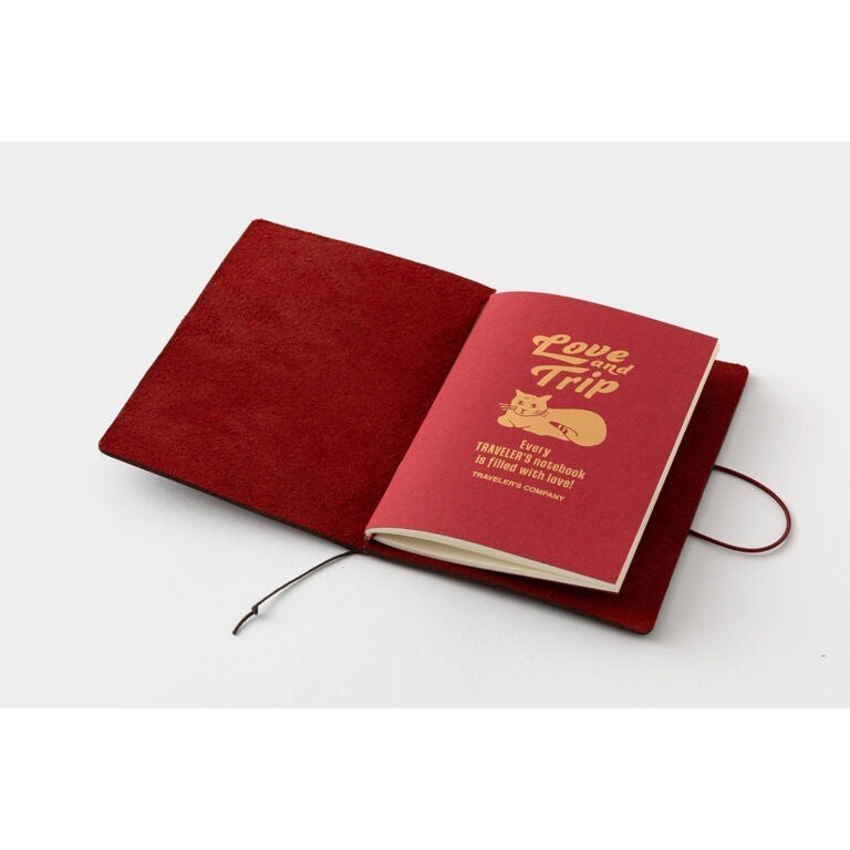 Travelers Notebook Factory Love And Trip Red Limited Edition