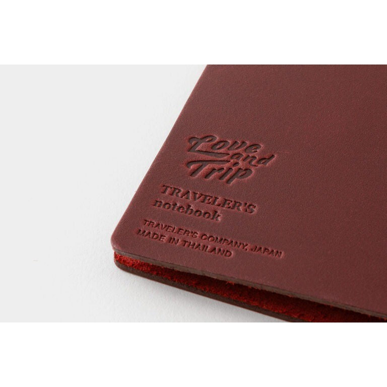 Travelers Notebook Factory Love And Trip Red Limited Edition
