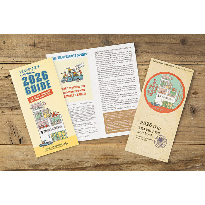 Travelers Notebook  2026 Refill Regular size Weekly Vertical