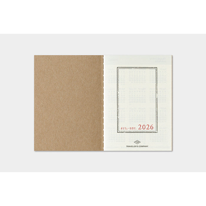 Travelers Notebook  2026 Refill Passport size Weekly