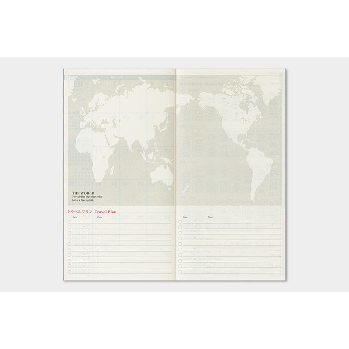 Travelers Notebook 2026 Refill Regular size Monthly