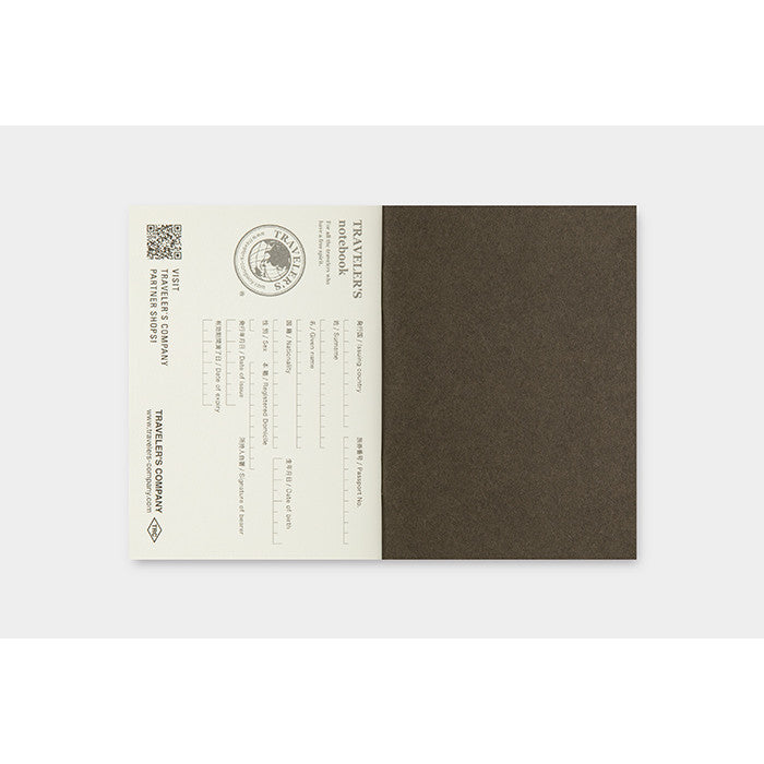 Travelers Notebook Passport Size Refill Partner Shop Stamp