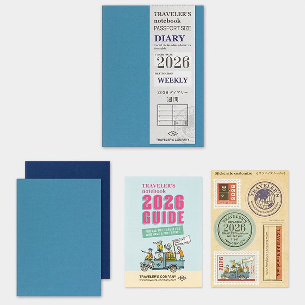 Travelers Notebook  2026 Refill Passport size Weekly