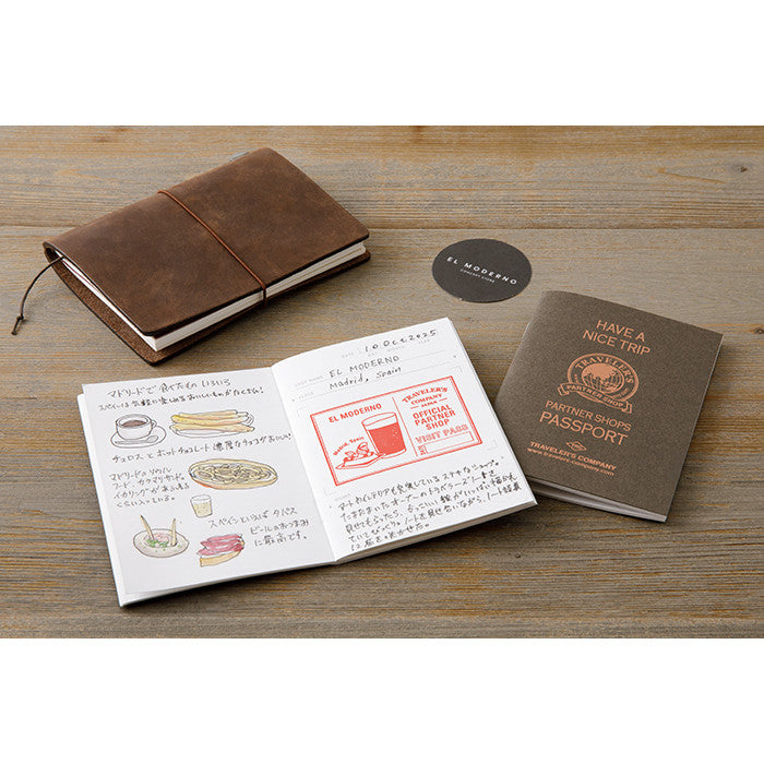 Travelers Notebook Passport Size Refill Partner Shop Stamp