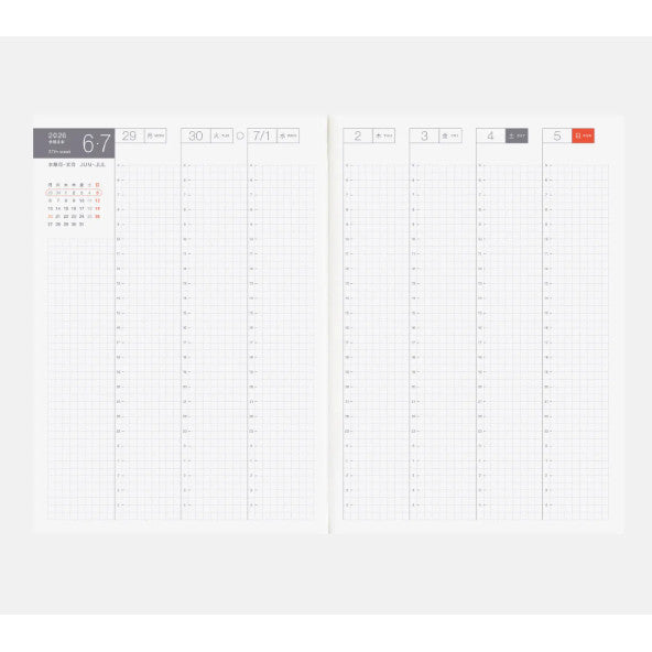 Hobonichi Techo 2026 Japanese Avec Books January Start A5 Size