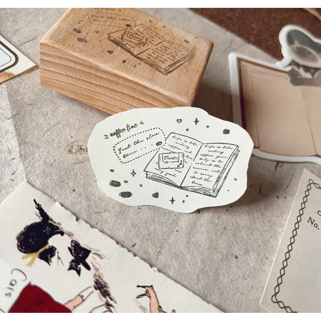 A Vintage Style Coffee Rubber Stamp