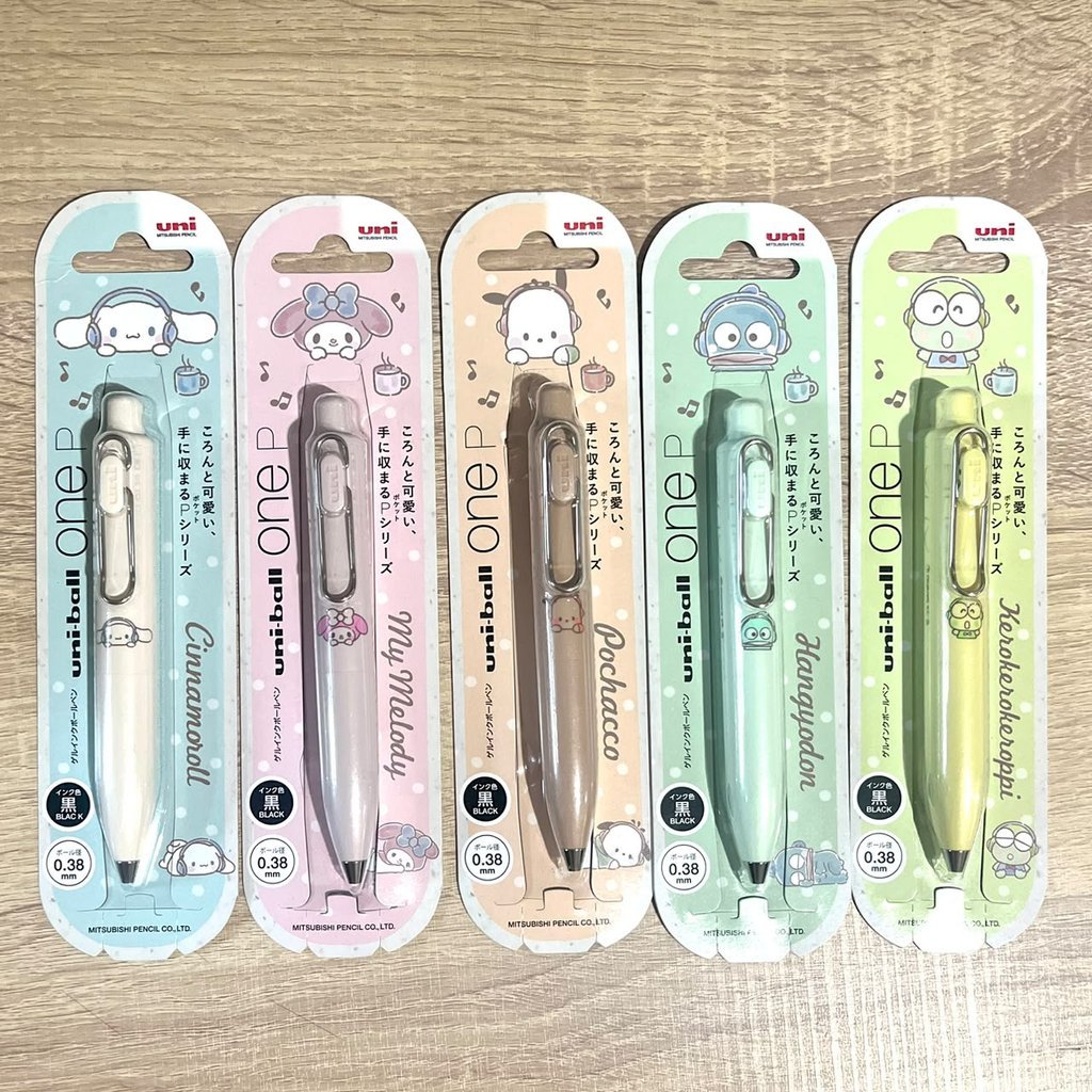 Mitsubishi Uni-Ball One Pocket Sanrio Gel Ink Pen 0.38mm Limited Edition