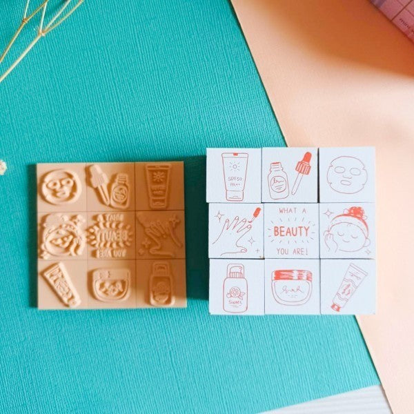 Micia Crafts Mini World Rubber Stamp