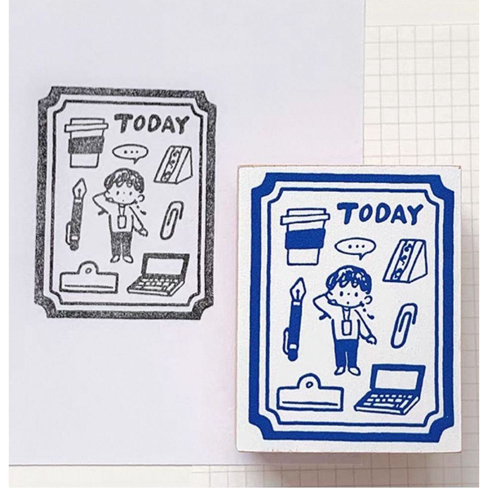 Molinta Zzoton Rubber Stamp Wooden Seal