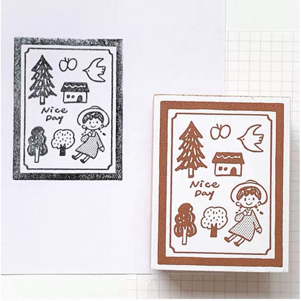 Molinta Zzoton Rubber Stamp Wooden Seal