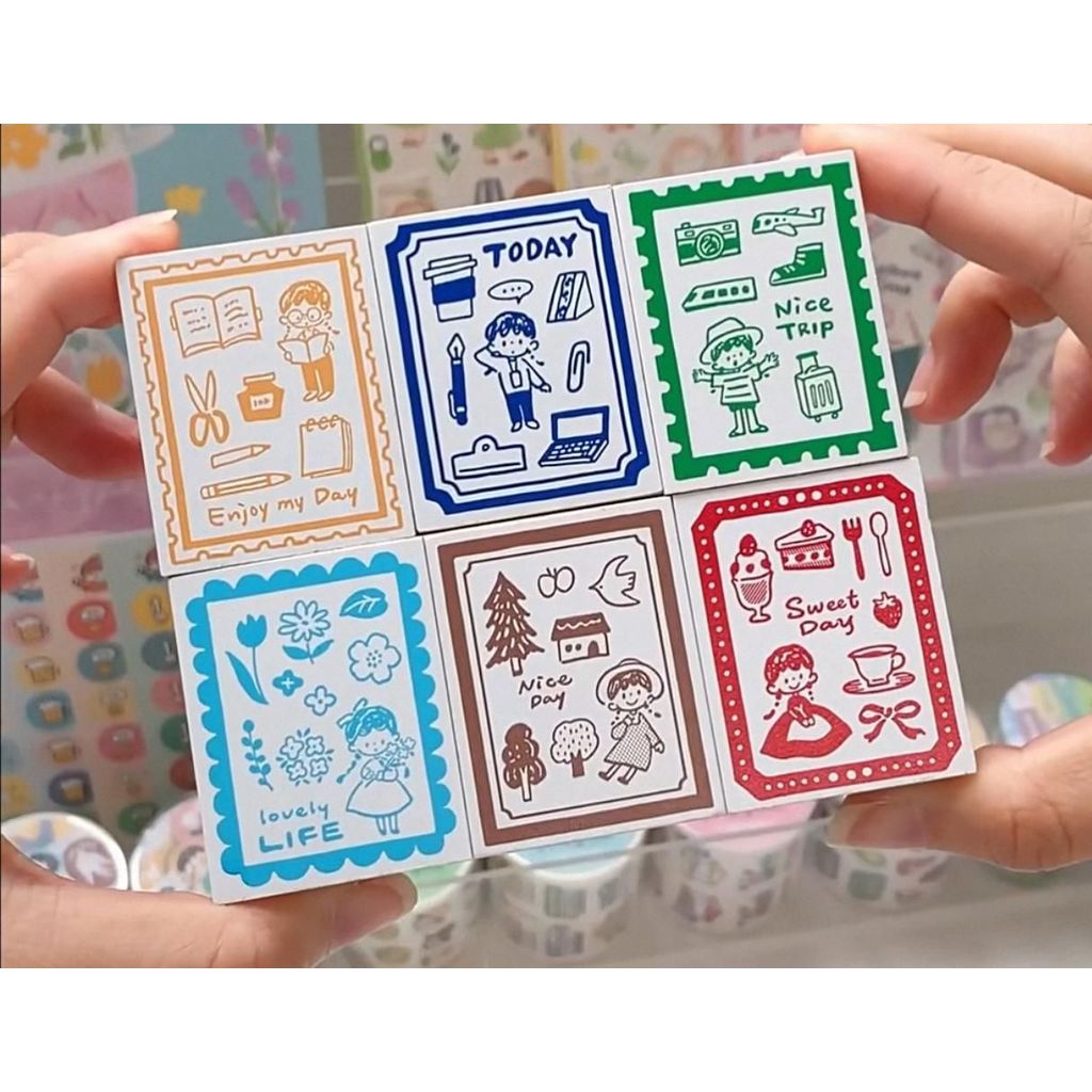 Molinta Zzoton Rubber Stamp Wooden Seal