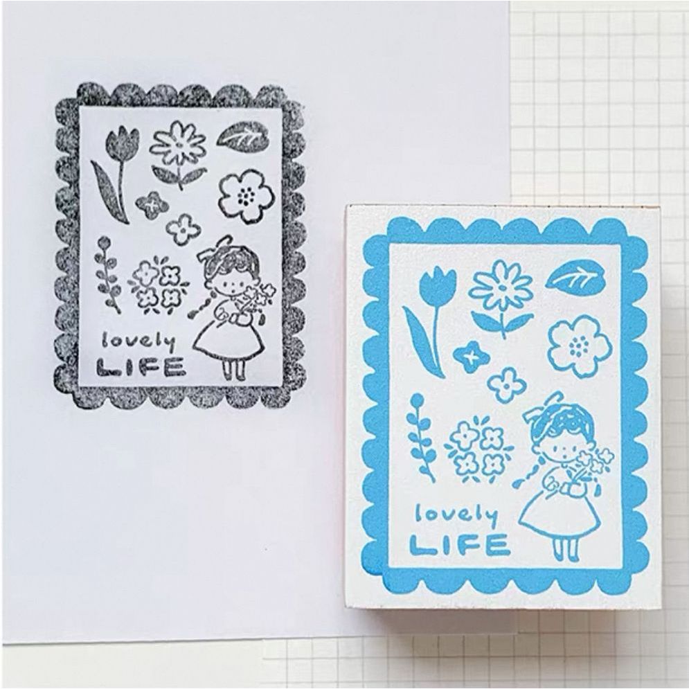 Molinta Zzoton Rubber Stamp Wooden Seal