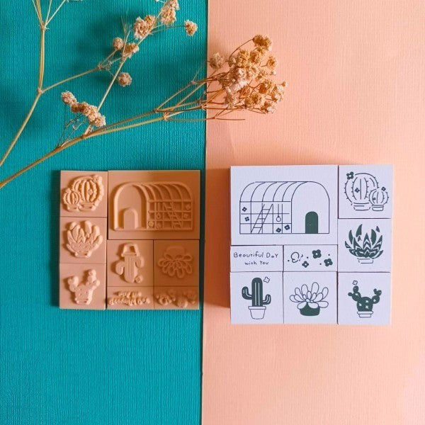 Micia Crafts Mini World Rubber Stamp