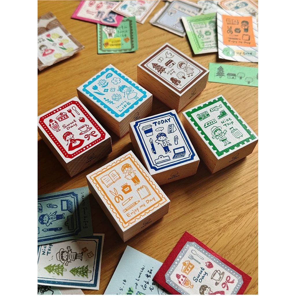 Molinta Zzoton Rubber Stamp Wooden Seal