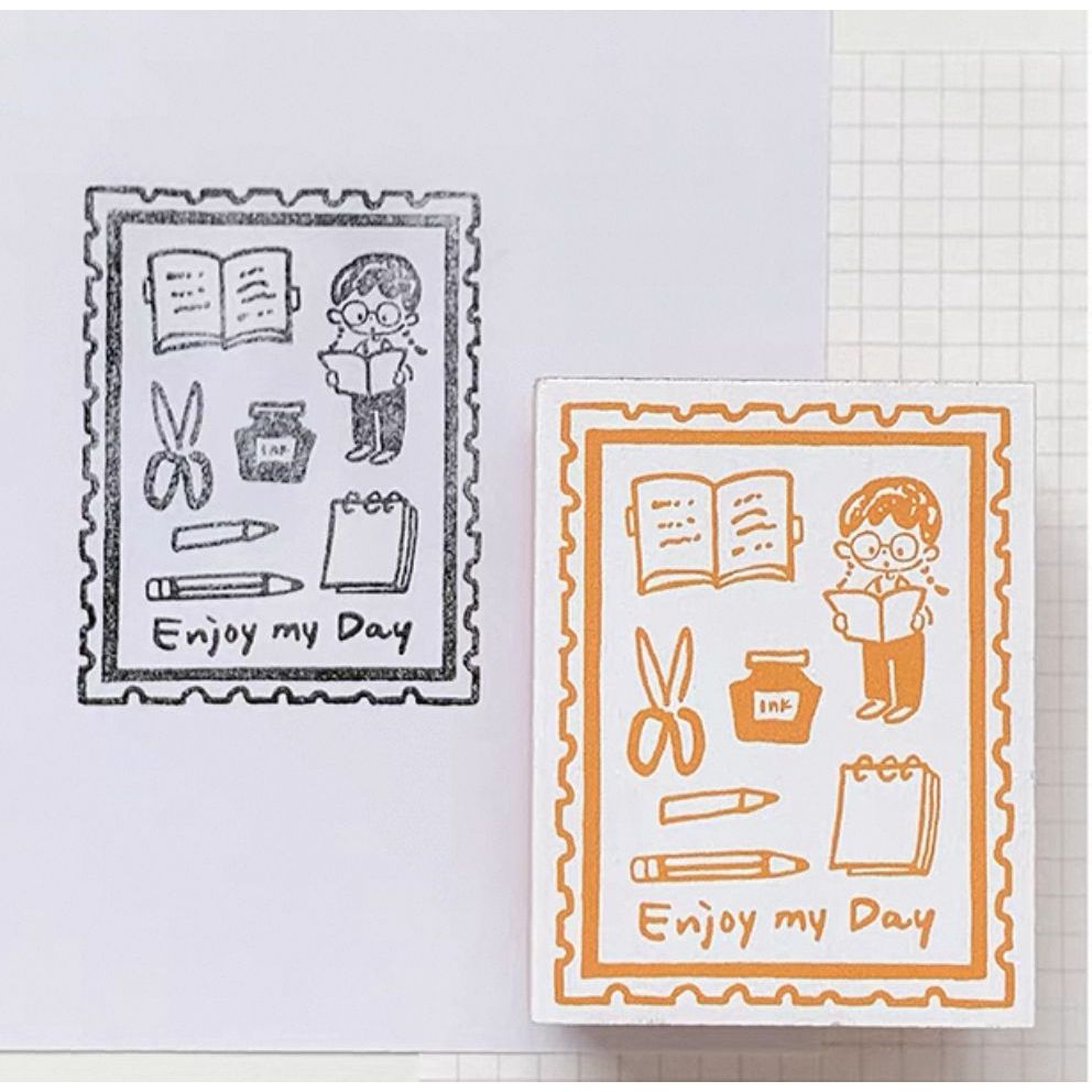 Molinta Zzoton Rubber Stamp Wooden Seal