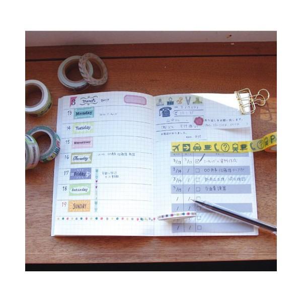 Masking Tape Green Flash Watashi Lassic 2 Rolls Set Pictogram