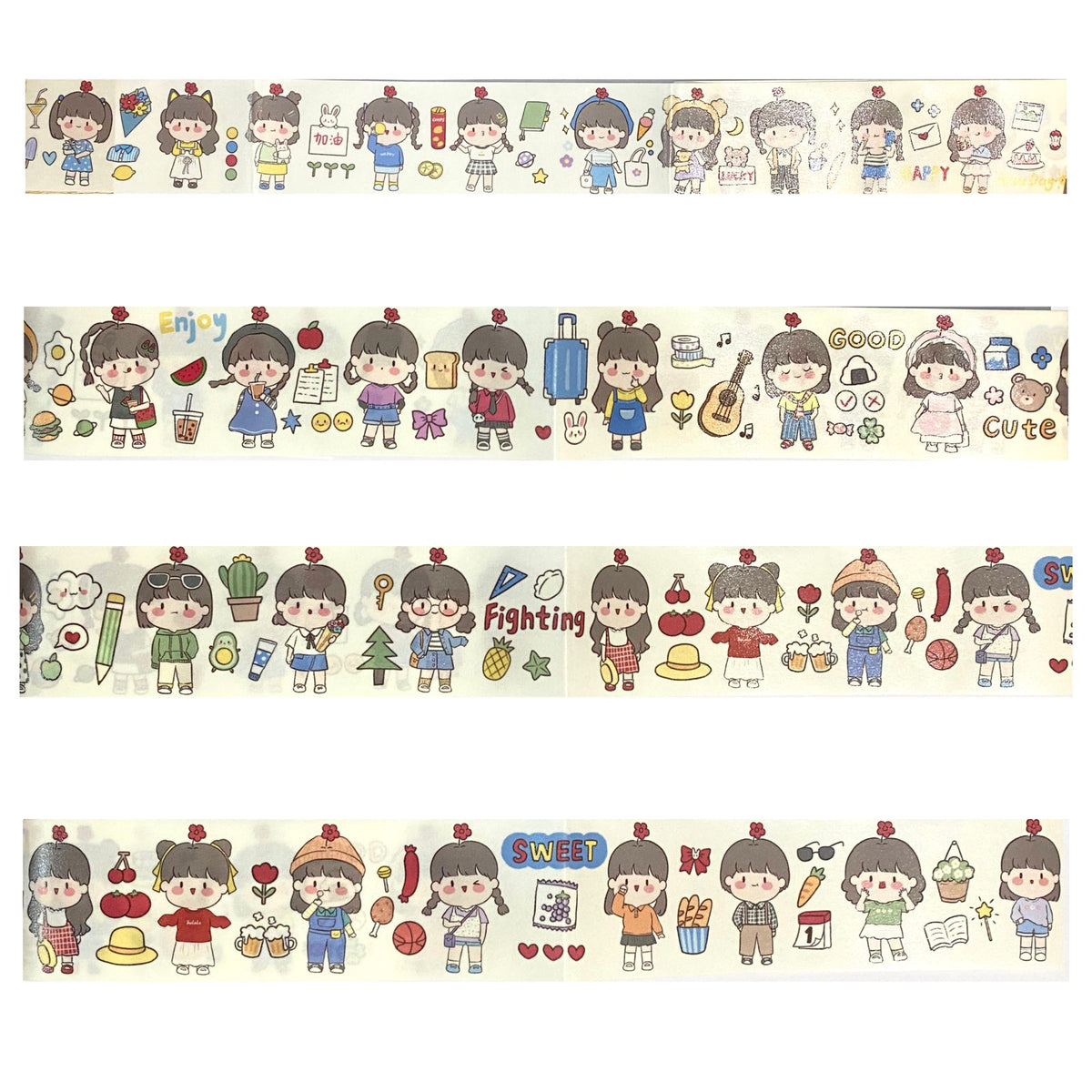 Balala My Cute Outfit 120 cm Washi Sampler