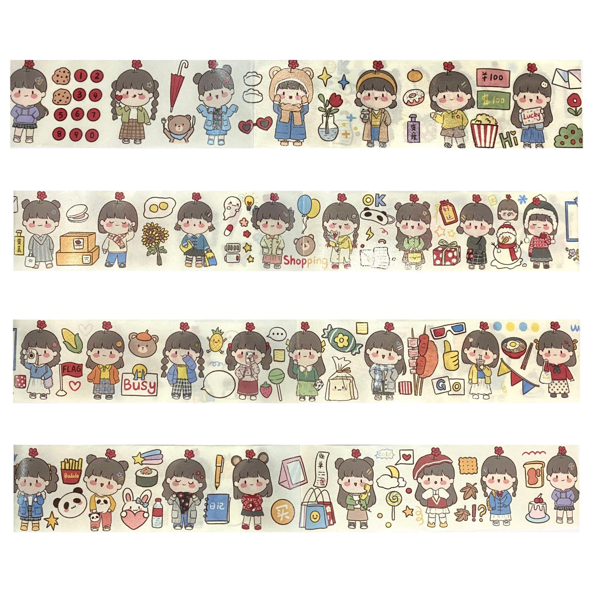 Balala My Cute Outfit 120 cm Washi Sampler