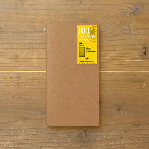 Traveler's Notebook Refill 001 - Lined Regular Size
