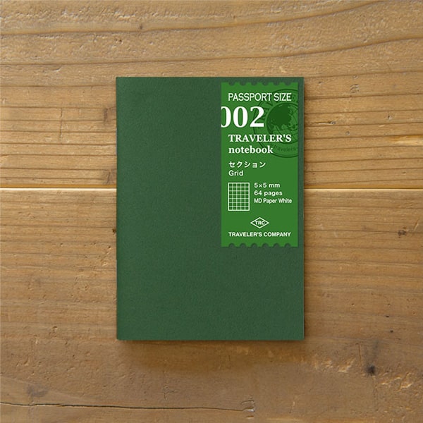 Traveler's Notebook Refill 002 - Grid Passport Size