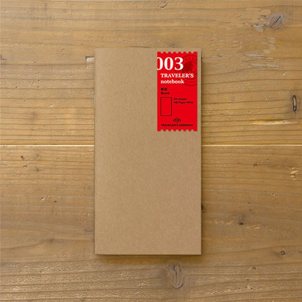 Traveler&#39;s Notebook Refill 003 - Blank Regular Size
