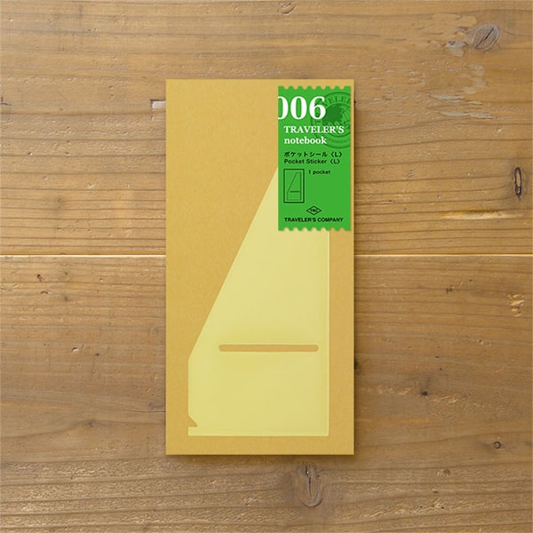 Traveler's Notebook Refill 006 - Pocket Sticker (L) Large Regular Size