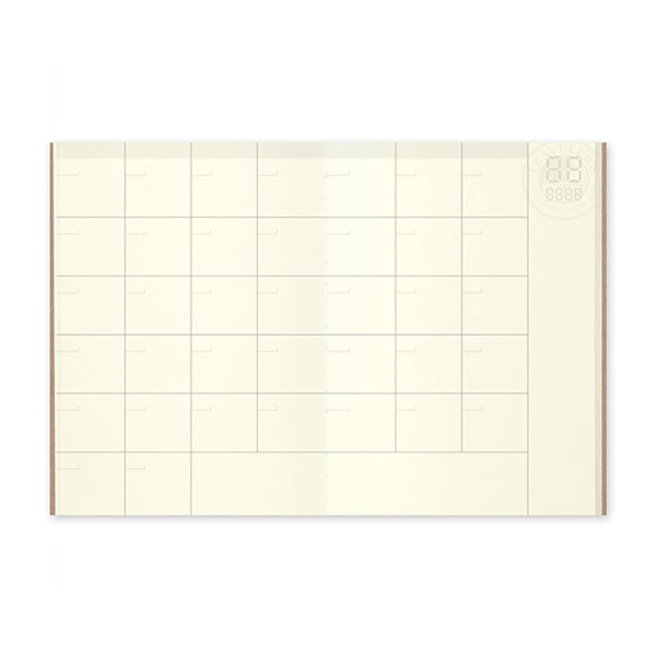 Traveler&#39;s Notebook Refill 006 - Monthly Passport Size