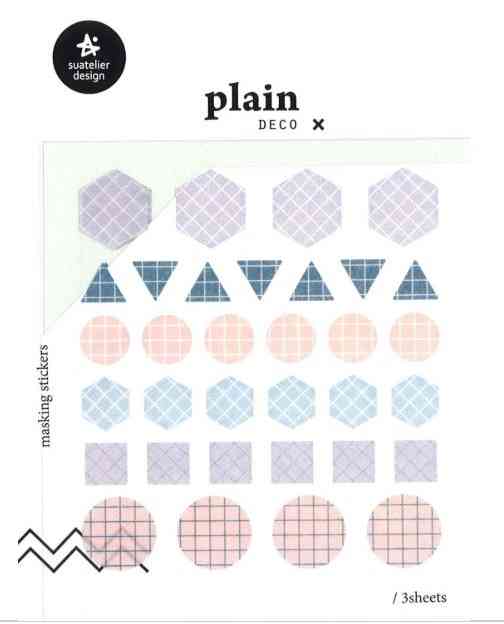 Suatelier Plain Deco X Sticker Series