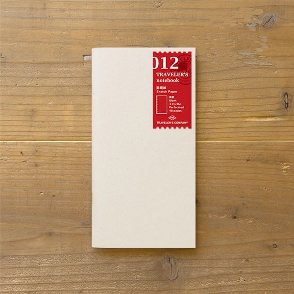 Traveler's Notebook Refill 012 - Sketch Paper Regular Size