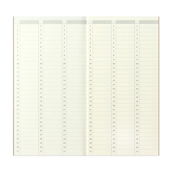 Traveler&#39;s Notebook Refill 018 - Free Diary Weekly Regular Size