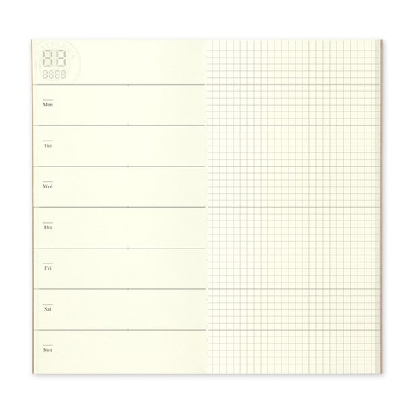 Traveler&#39;s Notebook Refill 019 - Weekly + Memo Regular Size