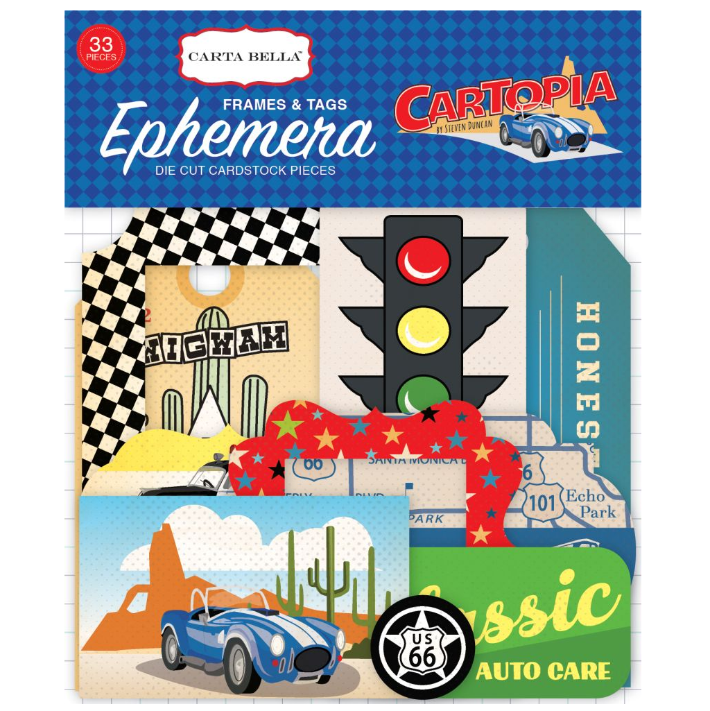Carta Bella Cartopia Frames & Tags Ephemera