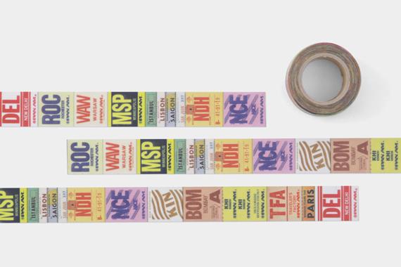 Traveler's Factory Masking Tape Pan Am Baggage Tag